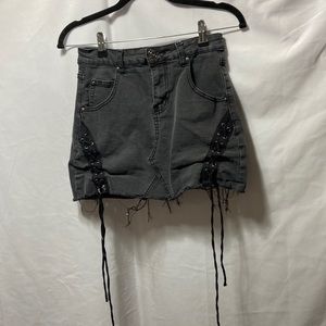 rue 21 Black Jean Skirt